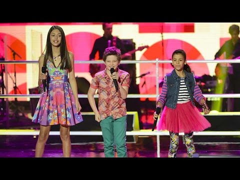 Georgia, Lenisa and Sebastian Sing Our Lips Are Sealed | The Voice Kids Australia 2014