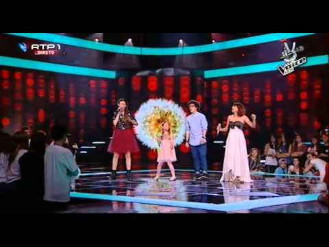 Amor Electro, Alicia, Filipa e Carlos - Só é fogo se queimar - The Voice Kids