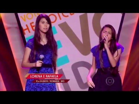 Lorena e Rafaela cantam ‘Sinônimos’ no The Voice Kids - Audições|1ª Temporada