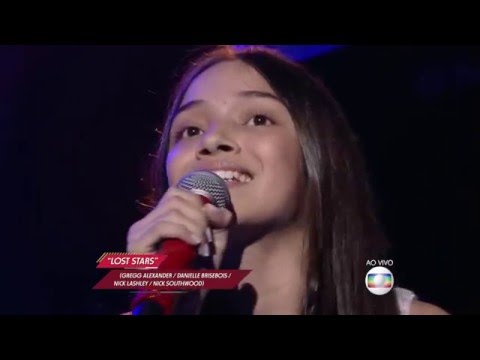Mayara Cavalcante canta "Lost stars" no The Voice Kids - Shows ao Vivo|Temp 1