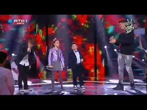 Mickael Carreira, Diogo Garcia, Sara Monteiro e João Gonçalves - Bailando - The Voice Kids