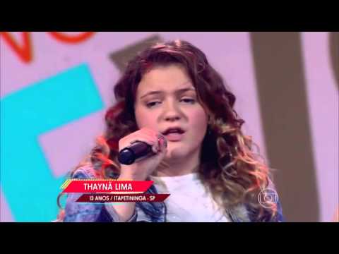 Thaynã Lima canta ‘Um dia de domingo’ no The Voice Kids - Audições|1ª Temporada