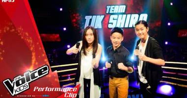The Voice Kids Thailand - Battle Round - แบ๊ม VS มาร์ค VS ฟ้า - Almost Is Never Enough - 28 Feb 2016