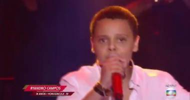 Ryandro Campos canta 'Caça e caçador' no The Voice Kids - Semifinal | Temporada 1